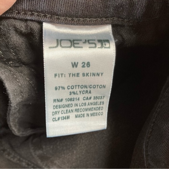 Joe’s Jeans black The Skinny fit size 26 - Picture 7 of 8